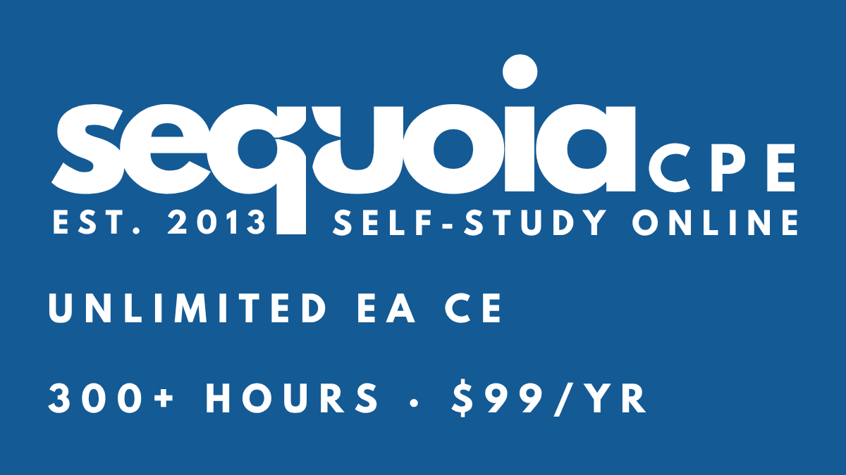 EA CE Courses | Sequoia CPE